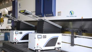 ট্যান্ডেম প্রেস ব্রেক মেশিন 450 টন 6000 মিমি বিক্রয়ের জন্য