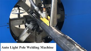 স্ট্রিট লাইট পোল ওয়েল্ডিং মেশিন পিরামিড পোল এবং অষ্টভুজ পোল ওয়েল্ডিং মেশিন পোল ওয়েল্ডিং মেশিন